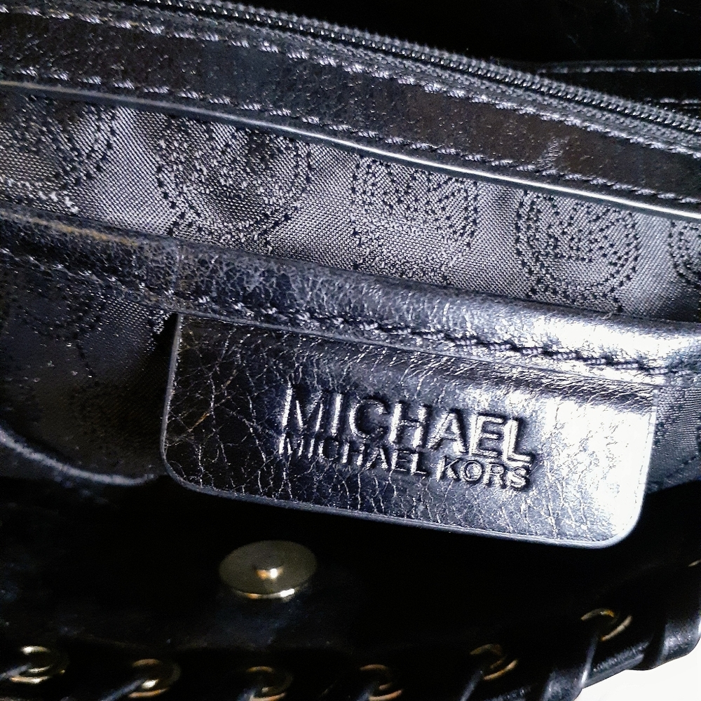 MICHAEL Kors Hamilton Black Hippie grommet bag OS black - Picture 5 of 6